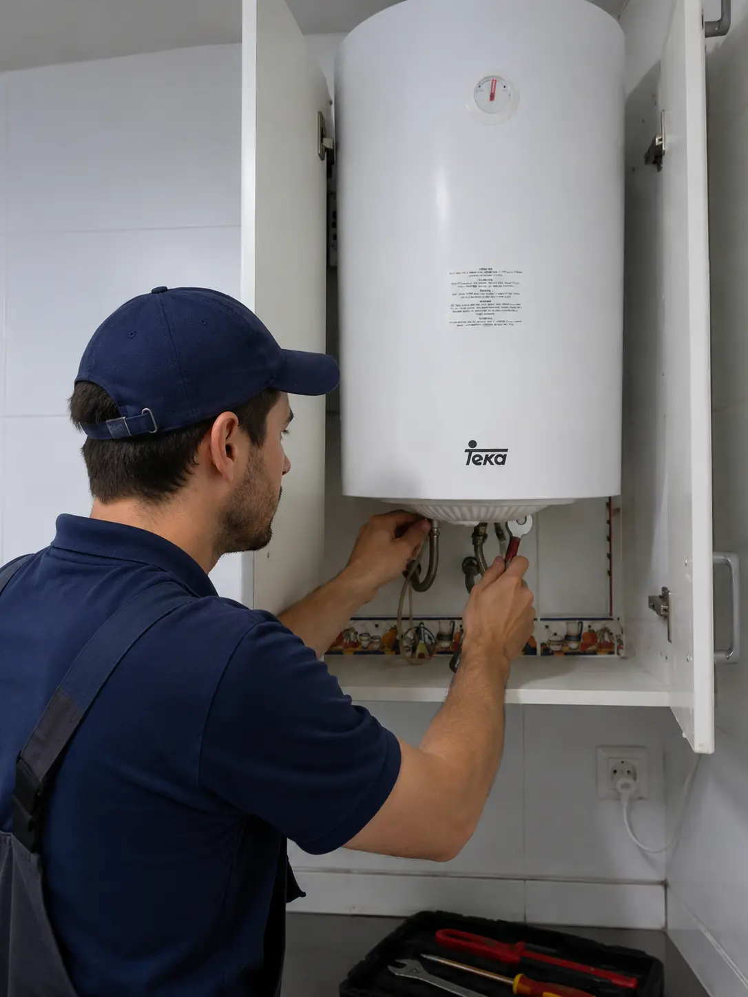 Tipos de termos eléctricos que instalamos en Estepona: vertical, horizontal y bajo encimera